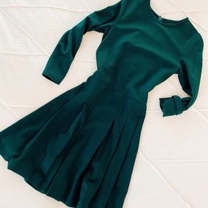 J. Crew Knee-Length Pleated Dress